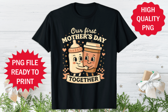 Coffee Lover Mother’s Day T-Shirt Design Graphics
