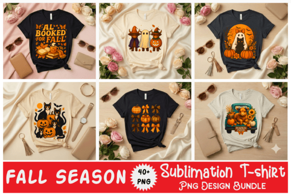 Fall Season T-shirt Design Bundle 40 Png