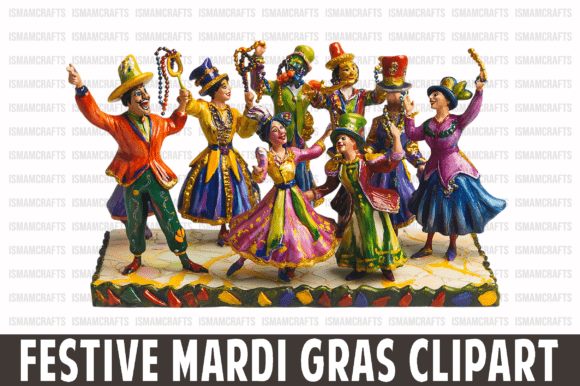 Festive Mardi Gras Clipart PNG