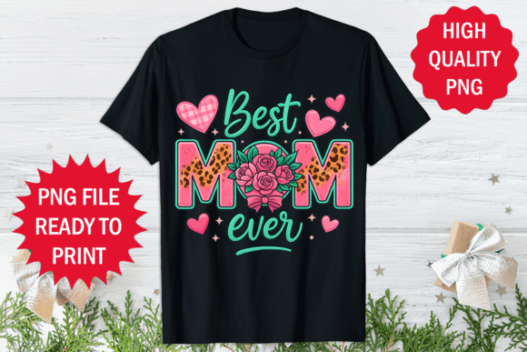 Floral Mom Mother’s Day T-Shirt Design