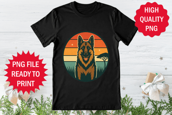 German Shepherd Dog Lover T-shirt Png: Graphics and Freebies for Digital Sellers