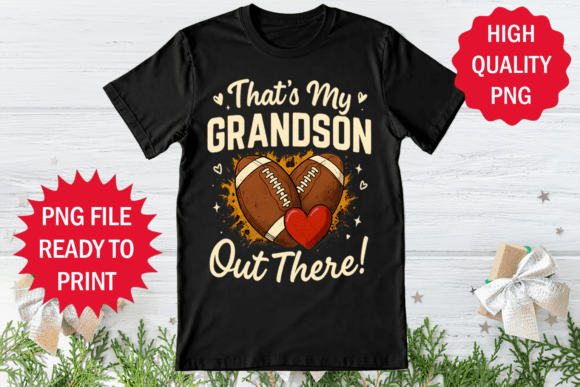 Grandpa of Football Player Shirt Design Graphics Freebies