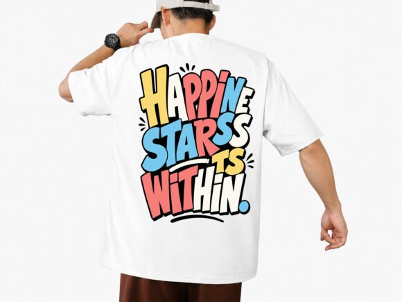 Happiness Within Typography T-Shirt Graphics