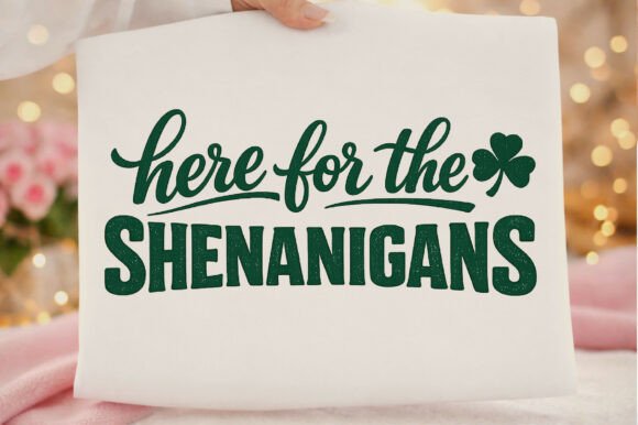 Here for the Shenanigans St Patricks Day Graphics