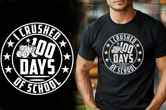 I CRUSHED 100 DAYS of SCHOOL TSHIRT DESI Graphics