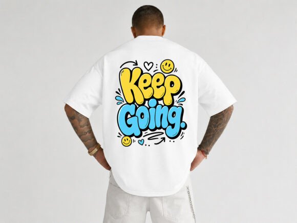 Keep Going Typography T-Shirt Design Graphics