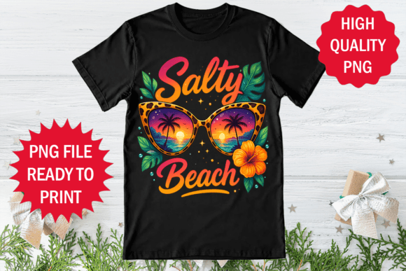 Salty Beach Summer T-shirt Sublimation Graphics