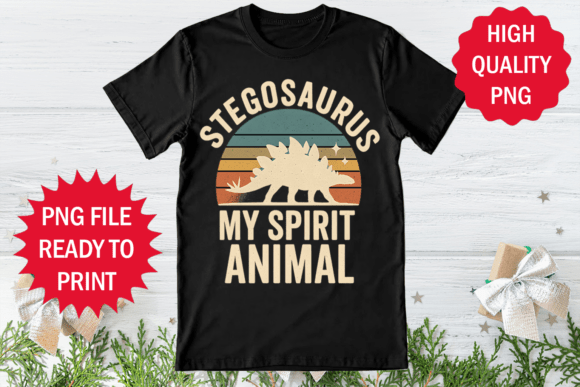 Stegosaurus is My Spirit Animal T-shirt Graphics and Freebies