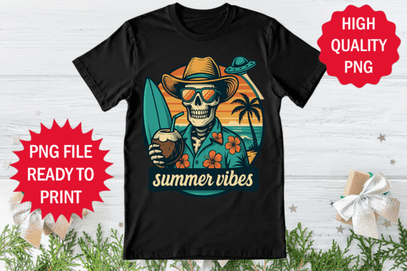 Summer T-shirt Sublimation Clipart Png: Graphics and Freebies for Branding