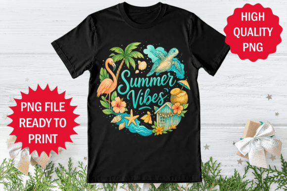 Summer Vibes Sublimation Clipart Png
