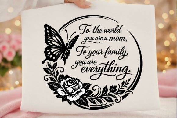 To the World You Are a Mom Butterfly Png