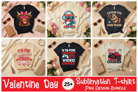Valentine Day T-shirt Design Bundle Art