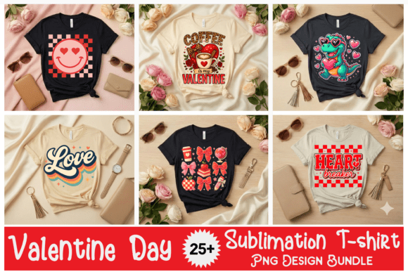 Valentine Day T-shirt Design Bundle Png