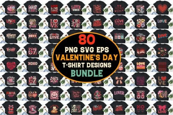 Valentine’s Day T-Shirt Design Bundle